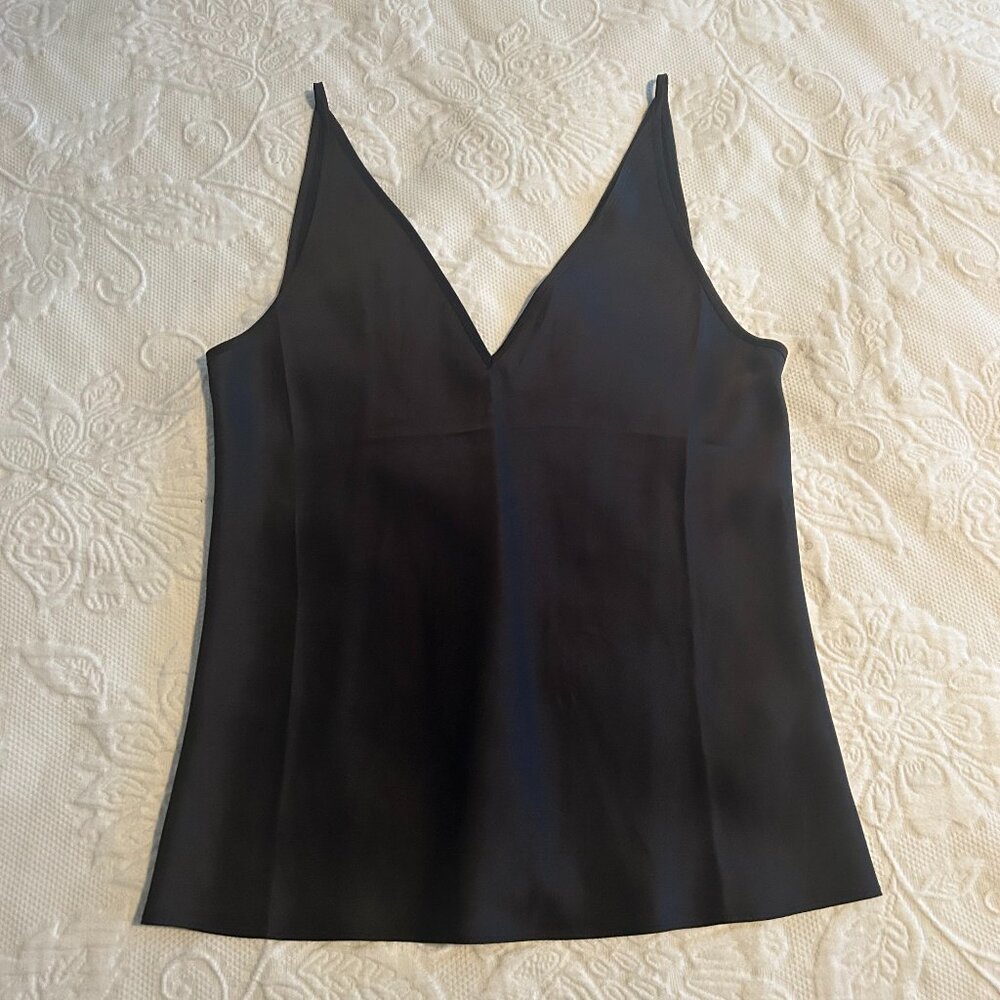 J. Crew Black Silk Satin Camisole (XS) - Never worn